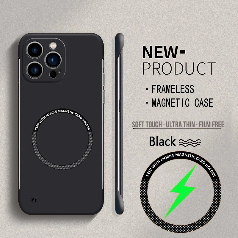For Magsafe Magnetic Frameless - Ultra Thin Frameless Phone Cover recension och pris