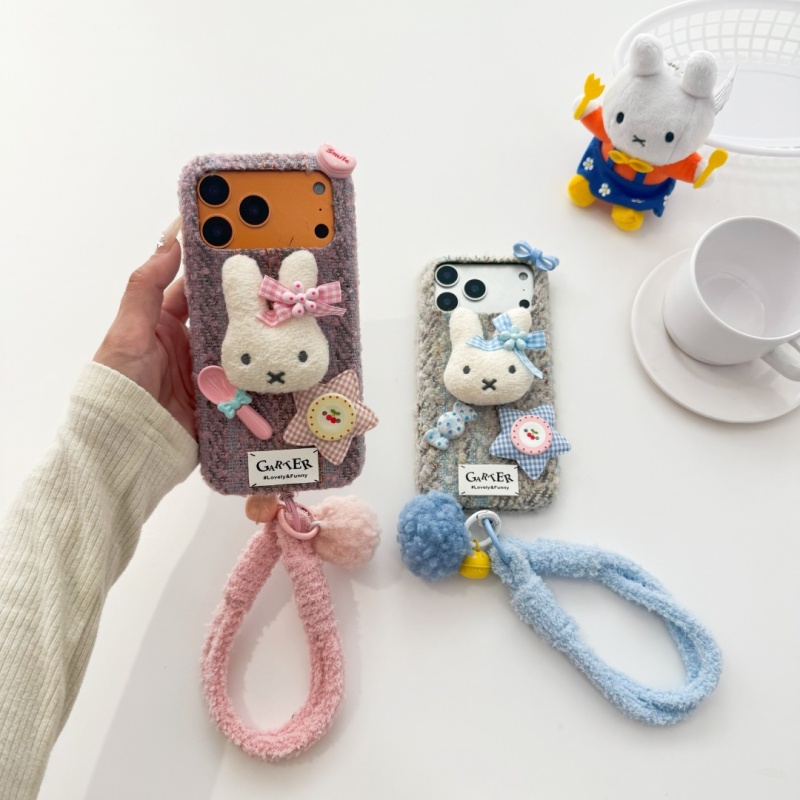 Fashion Ins Cute Cartoon fluf - Cute Cartoon Wrist Strap Silicone Case recension och pris