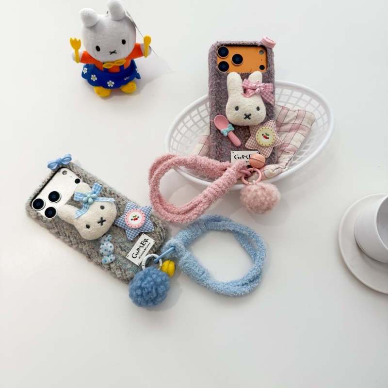 Fashion Ins Cute Cartoon fluf - Cute Cartoon Wrist Strap Silicone Case recension och pris