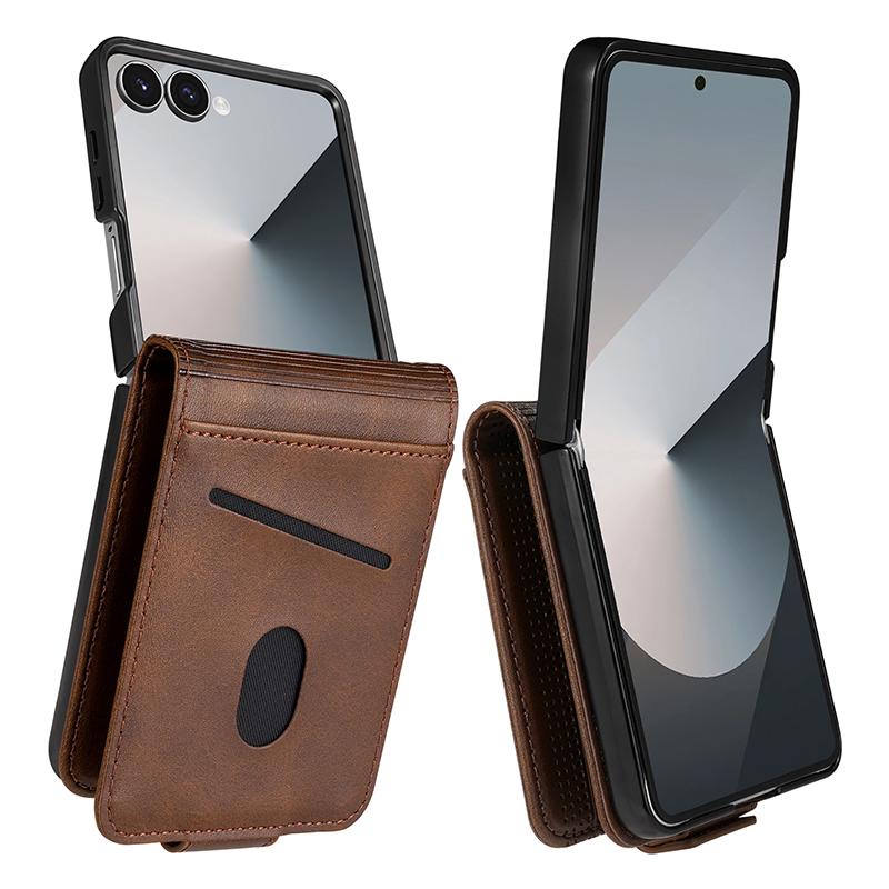 Leather Cards Solt Holder Wall - Leather Wallet Card Holder Phone Cover recension och pris