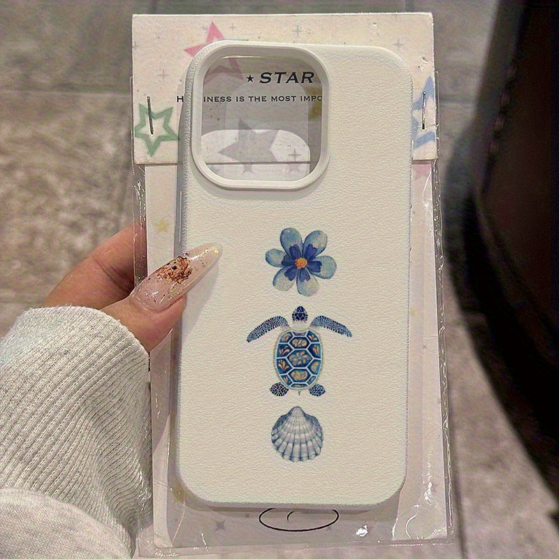 White Lychee Texture Vintage F - Vintage Floral Pattern Soft Case recension och pris