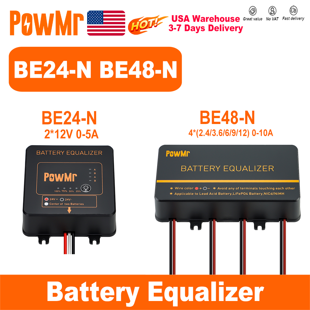 PowMr USA 24V 48V Battery Equa - Power Banks recension och pris