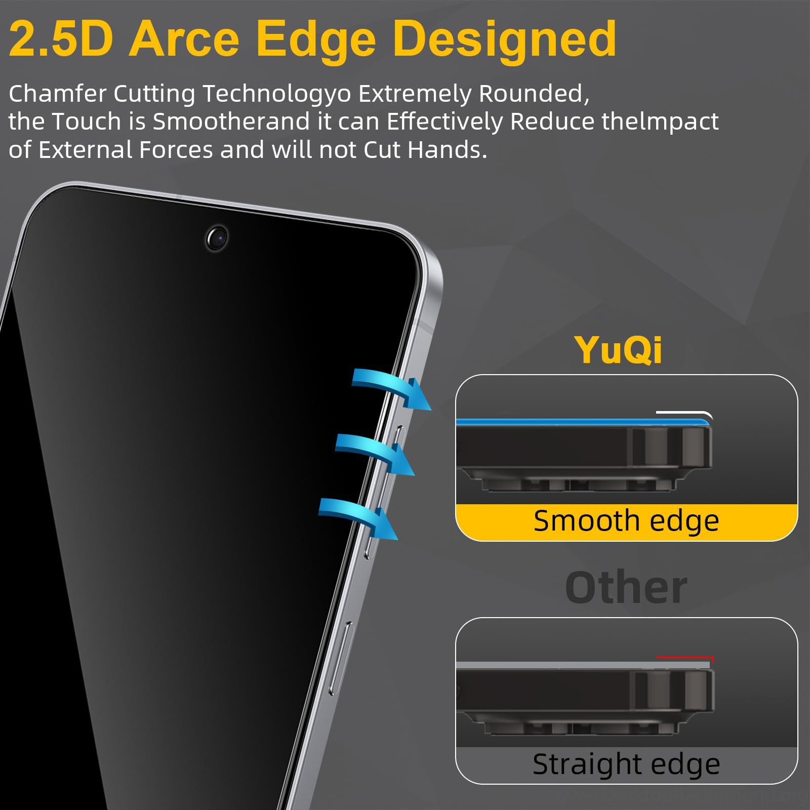 Anti Spy Screen Protector For  - Anti Spy Privacy Glass Case recension och pris