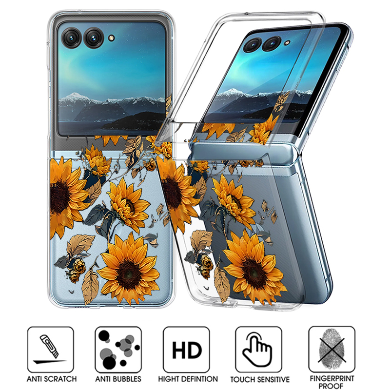 Sunflowers Pattern Clear Phone - Clear Shockproof Bumper Case recension och pris