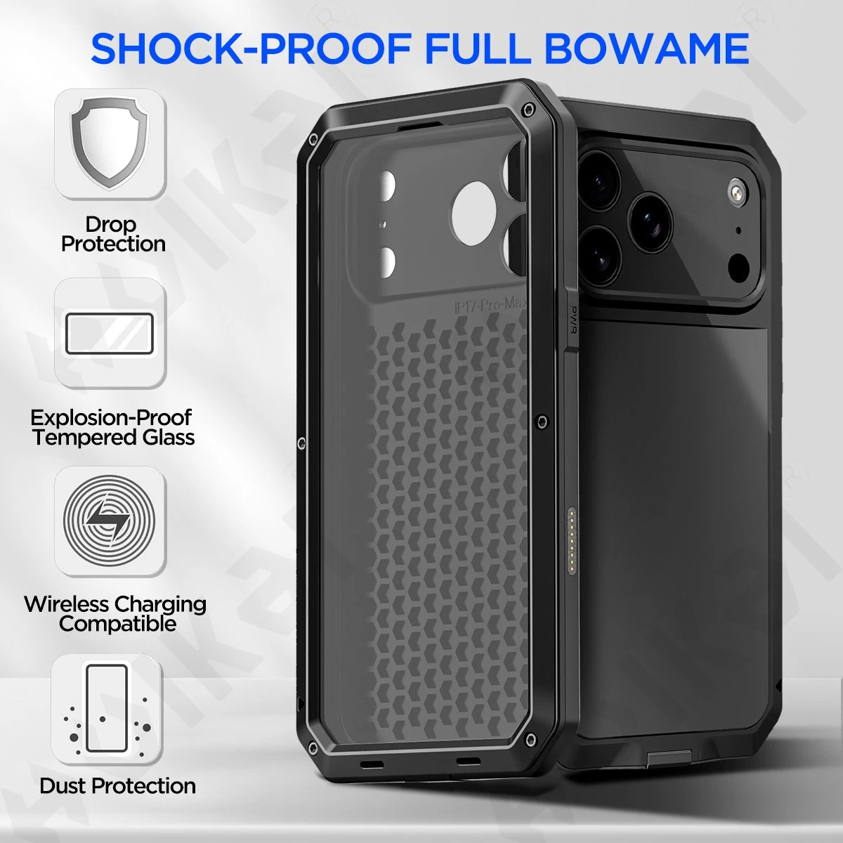 Suitable Case for IPhone 18 Pr - Heavy Duty 360 Full Body Protective Case recension och pris