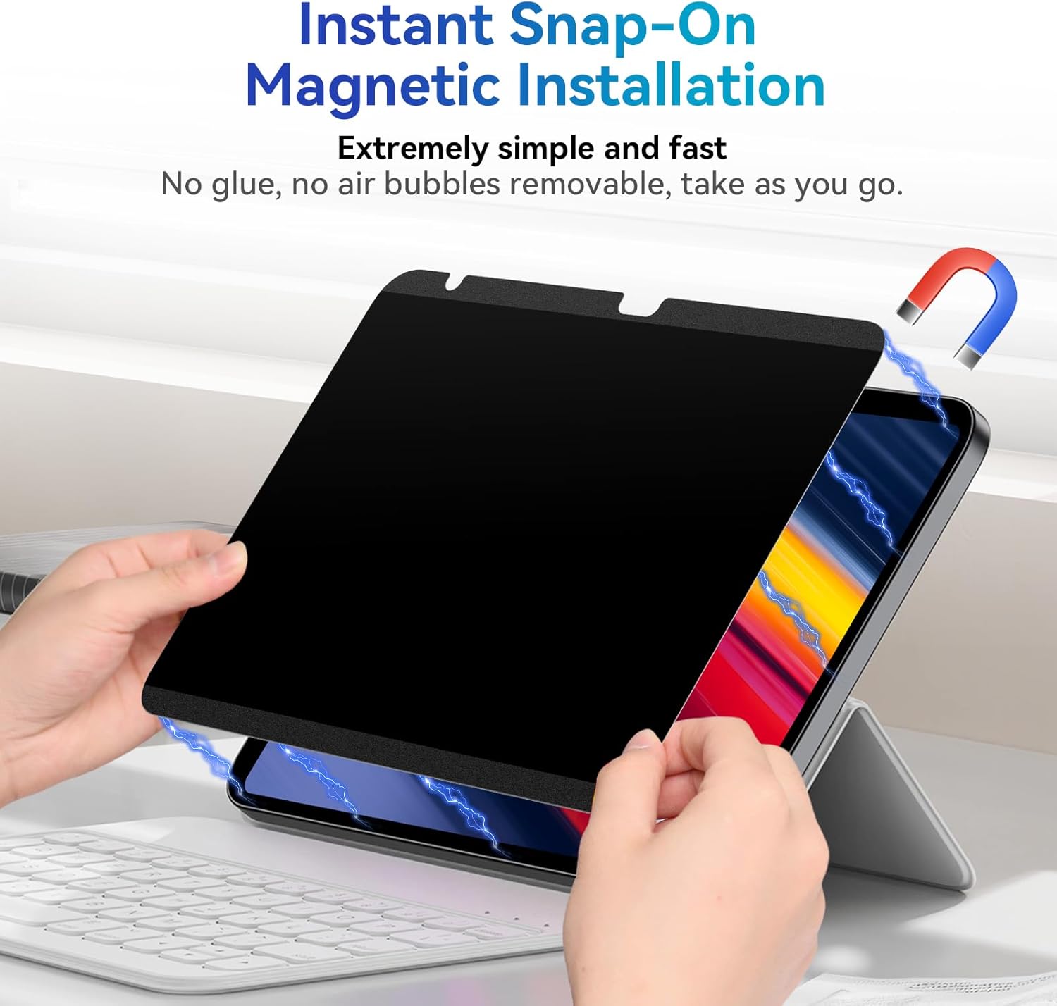 Magnetic Privacy Screen Protec - Matte Anti Glare Screen Protector recension och pris