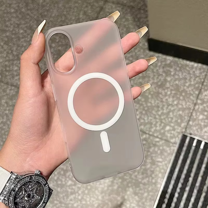 For Magsafe Matte Transparent  - Clear Shockproof Bumper Case recension och pris