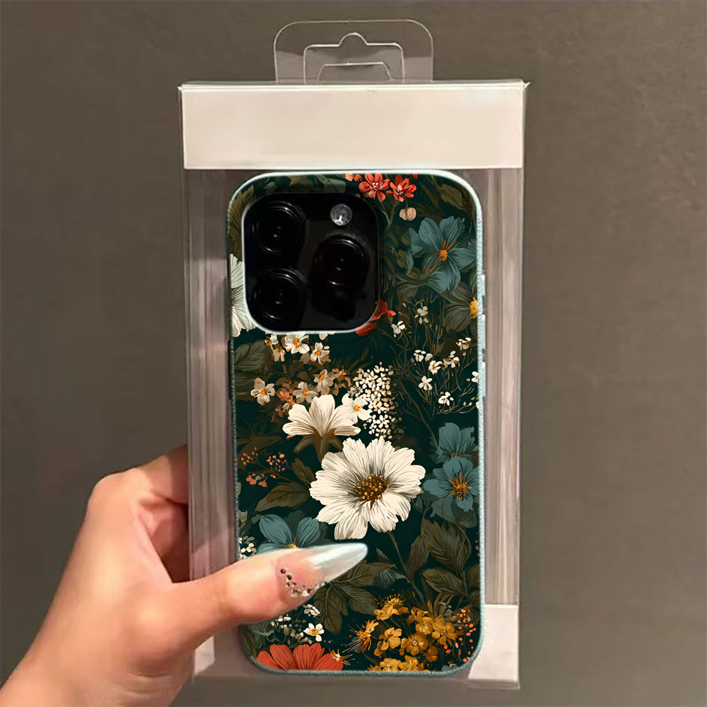 Vintage Floral Dark Pattern Vi - Vintage Floral Pattern Soft Case recension och pris