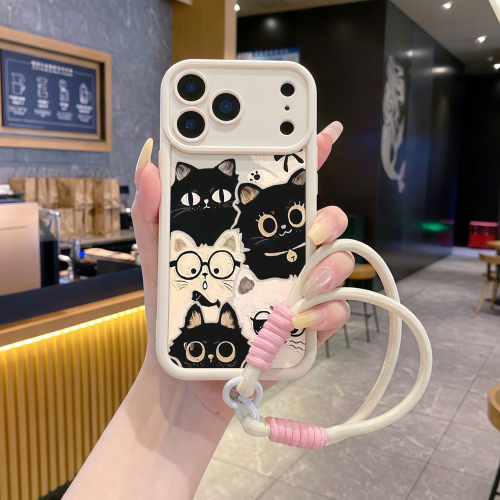 Shockproof Lanyard Cute Cartoo - Cute Cartoon Wrist Strap Silicone Case recension och pris