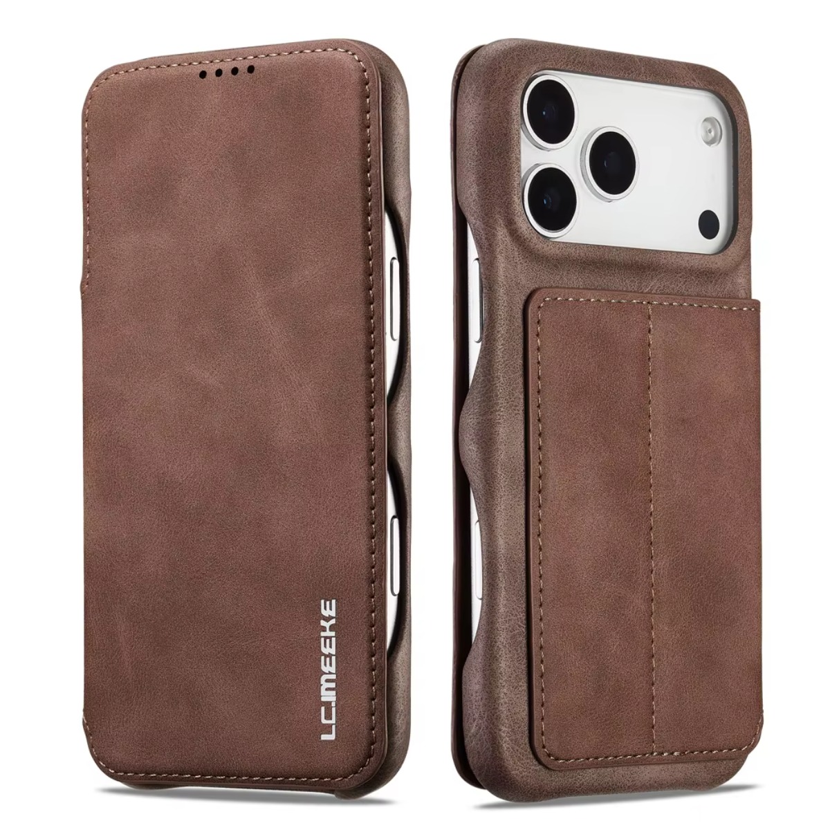 Leather Wallet Magnetic Flip C - Leather Wallet Card Holder Phone Cover recension och pris