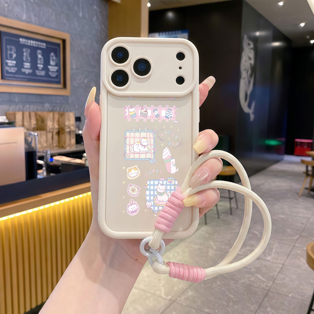 Wrist Strap Cartoon Cute Cat L - Cute Cartoon Wrist Strap Silicone Case recension och pris