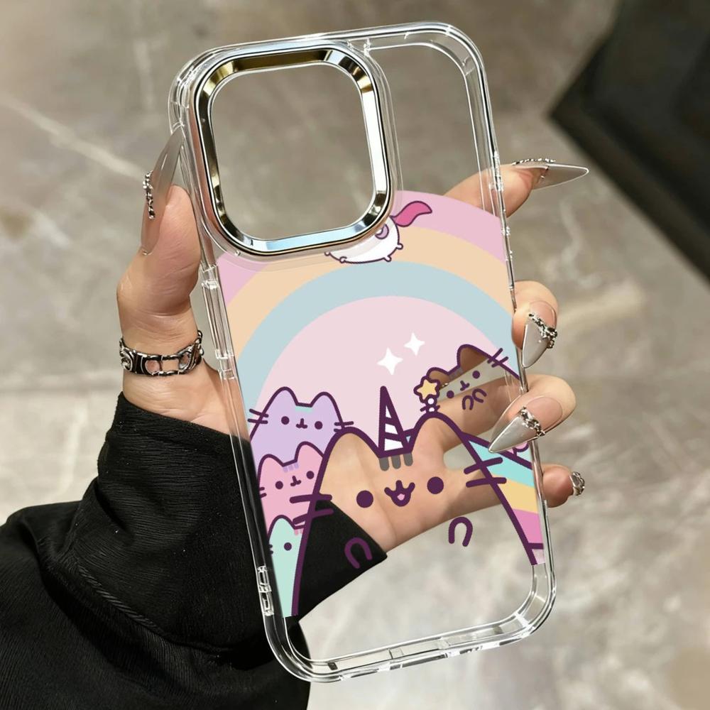 Cartoon Pusheen Cat Matte Tran - Clear Shockproof Bumper Case recension och pris
