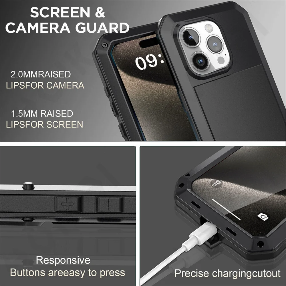 Case For iPhone 17 16 15 14 13 - Heavy Duty 360 Full Body Protective Case recension och pris
