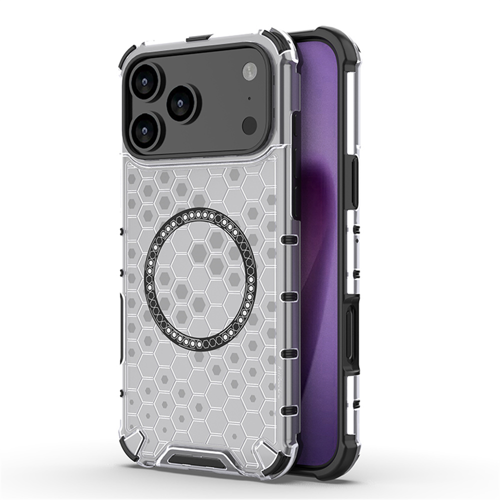 Luxury Clear Honeycomb Armour  - Clear Shockproof Bumper Case recension och pris
