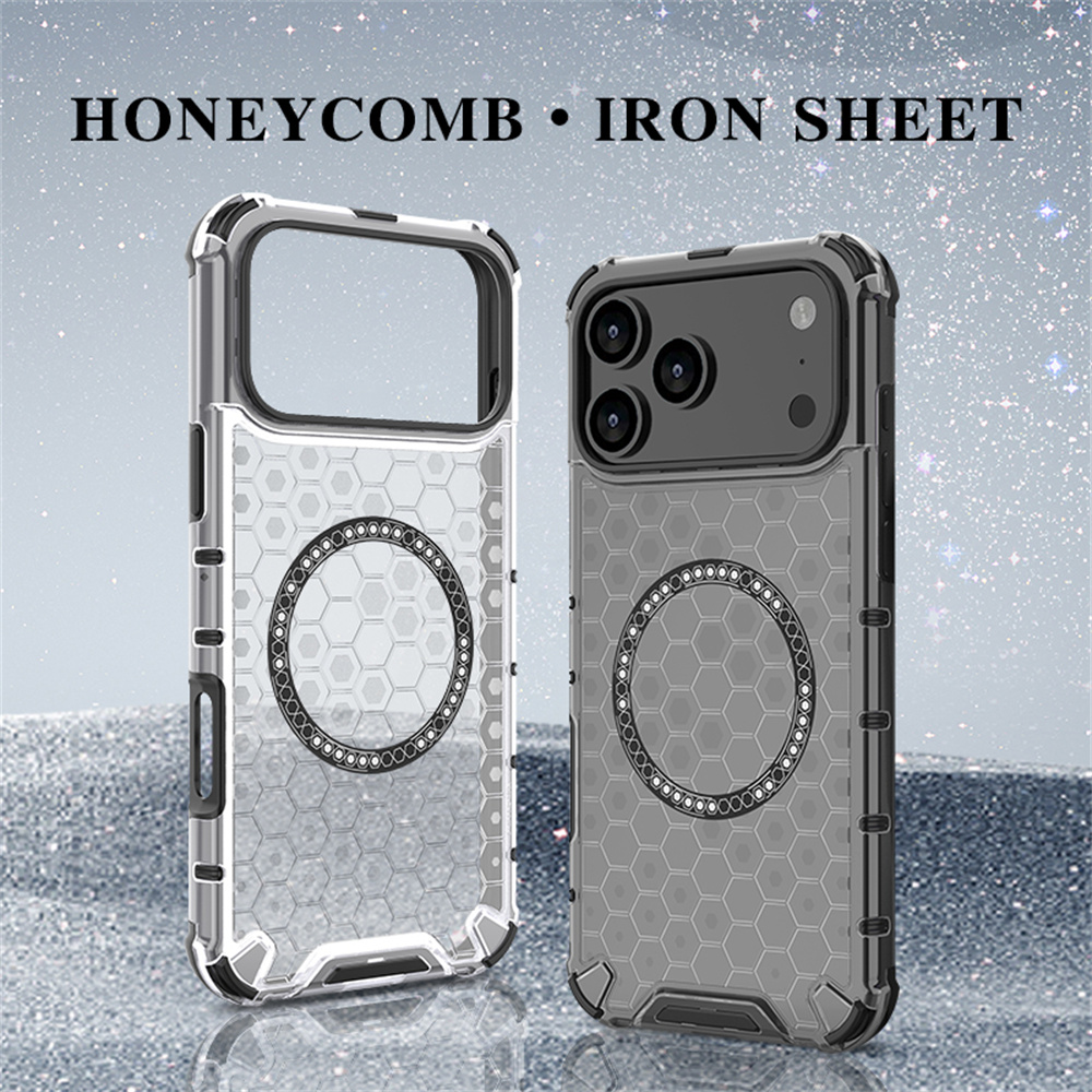 Luxury Clear Honeycomb Armour  - Clear Shockproof Bumper Case recension och pris