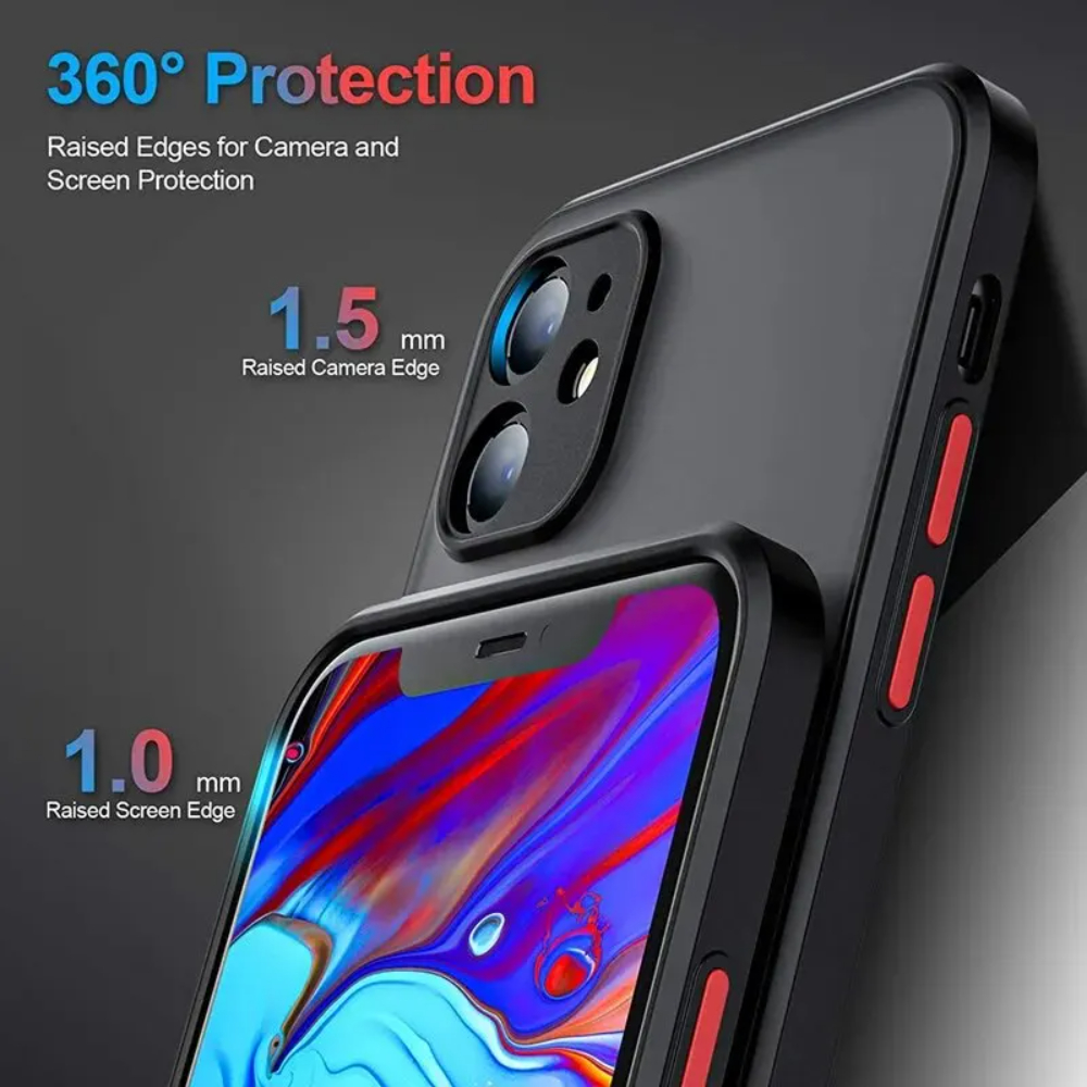 Shockproof Armor Matte Case Fo - Matte Hard Pc Back Case recension och pris