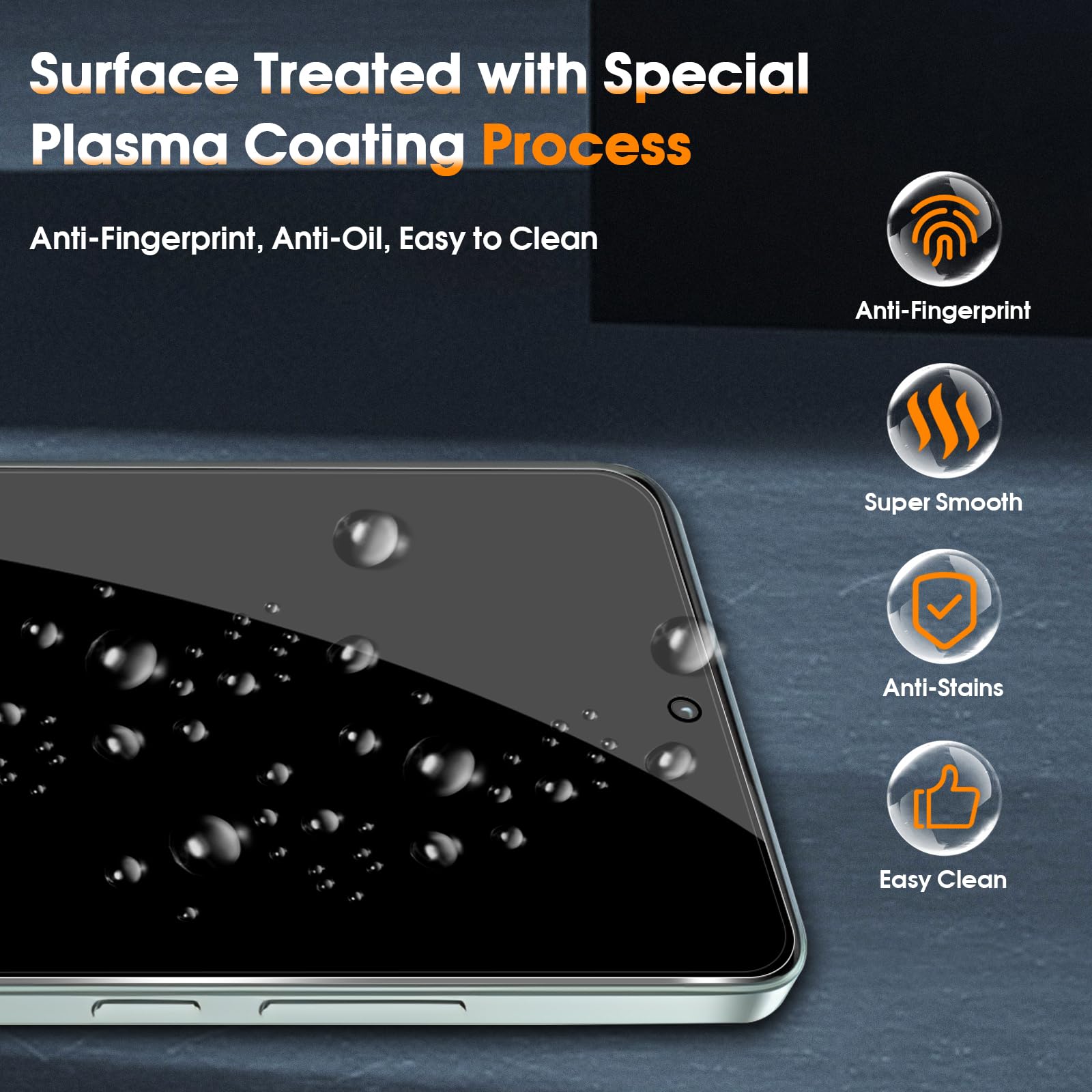 Anti Spy Screen Protector For  - Anti Spy Privacy Glass Case recension och pris