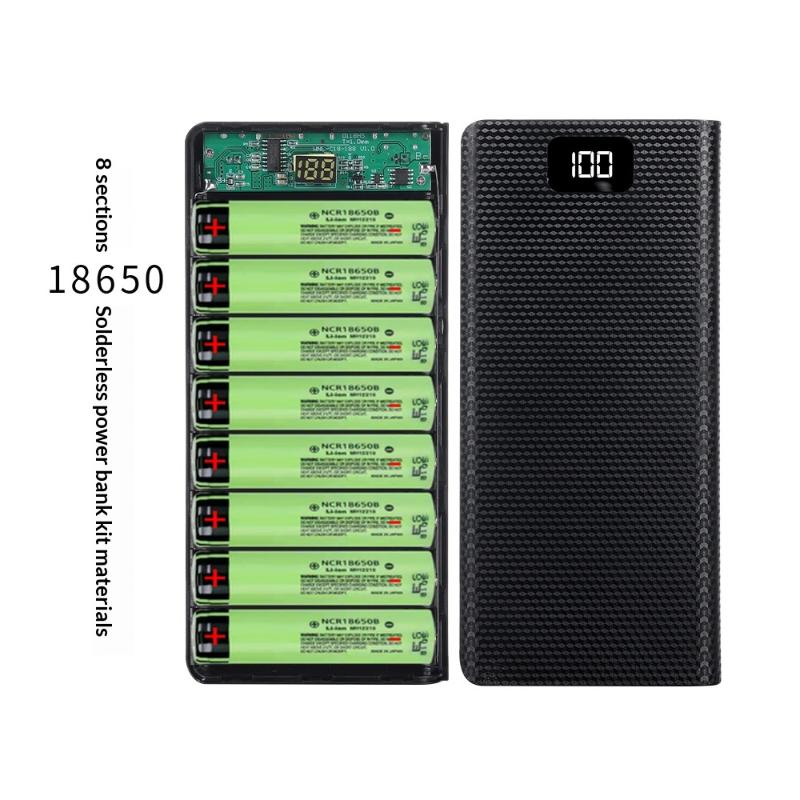1pc DIY 8*18650 Battery Power  - Power Banks recension och pris