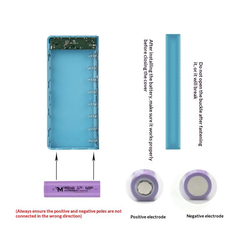 1pc DIY 8*18650 Battery Power  - Power Banks recension och pris