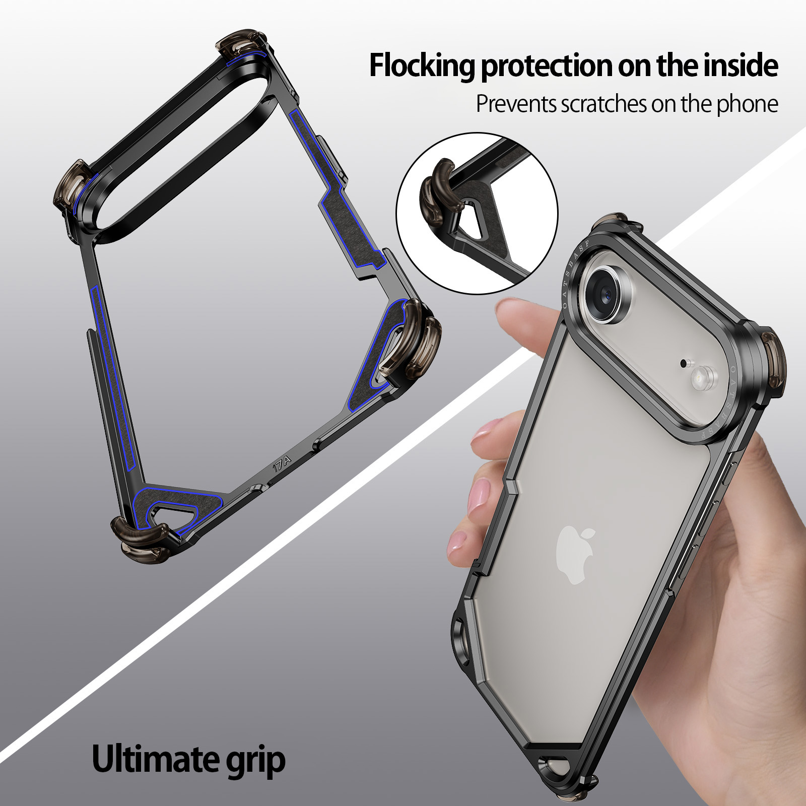 Eary Aluminum Phone Case for i - Ultra Thin Frameless Phone Cover recension och pris