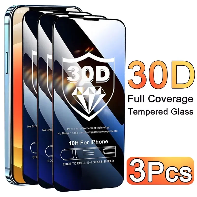3PCS Glass Protector Phone Cas - Screen Protectors recension och pris