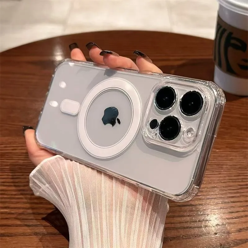 Original For Magsafe Wireless  - Clear Shockproof Bumper Case recension och pris