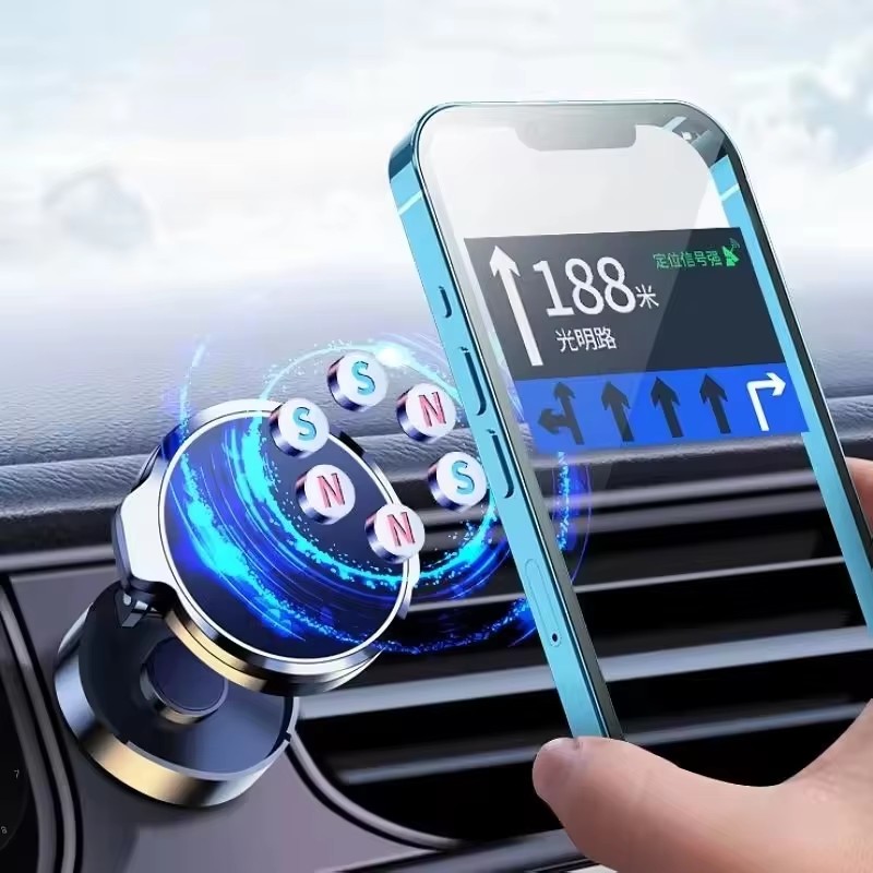 Round Folding Magnetic Car Hol - Phone Stands recension och pris