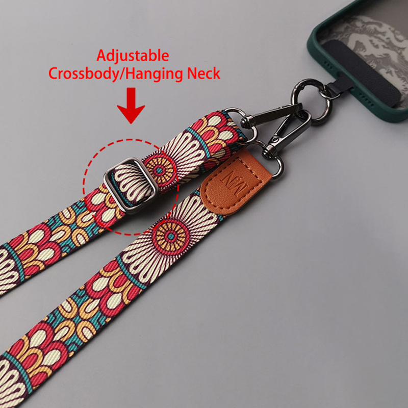 Retro Totem Pattern Crossbody  - Crossbody Lanyard Neck Strap Case recension och pris