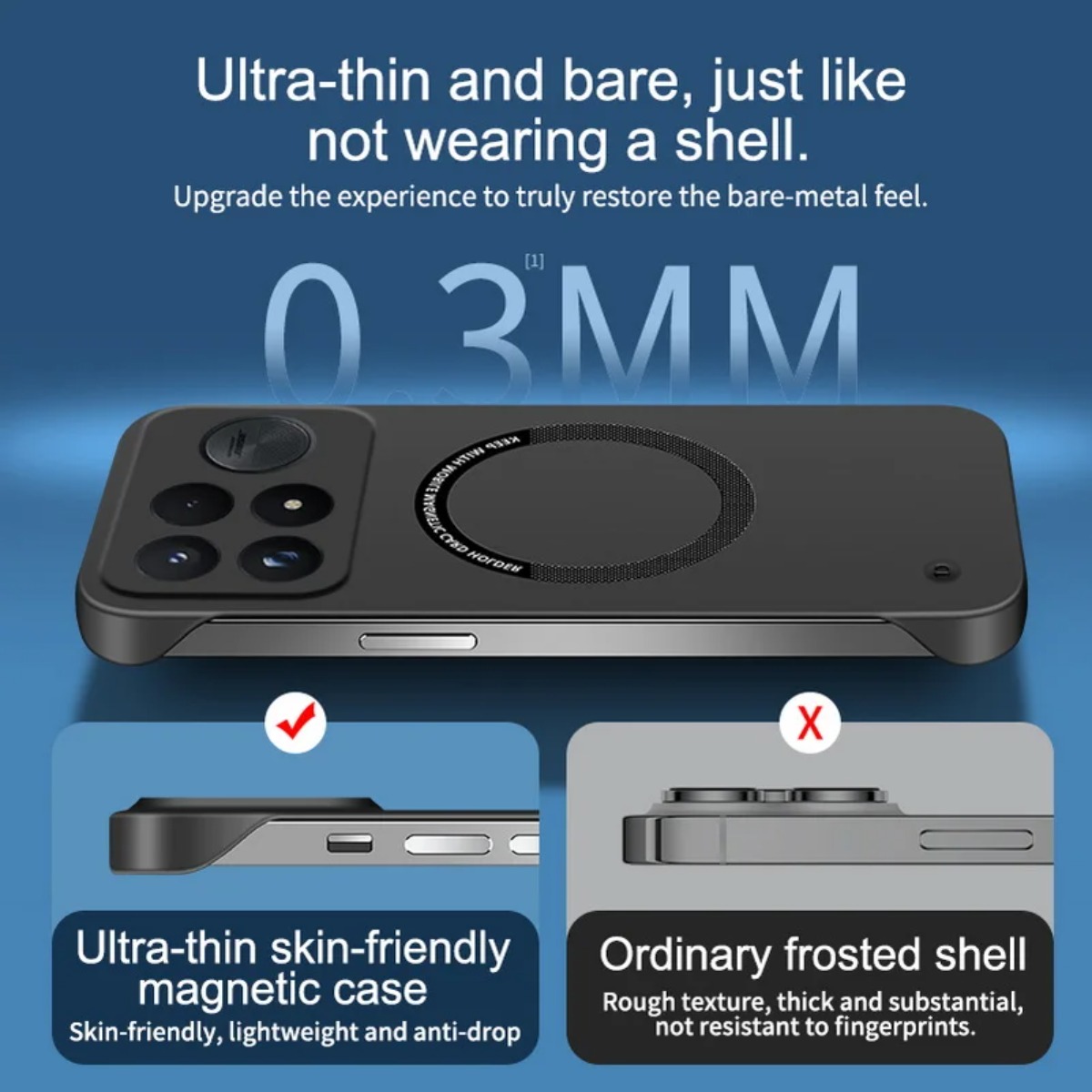 Ultra-thin Frameless Case for  - Ultra Thin Frameless Phone Cover recension och pris