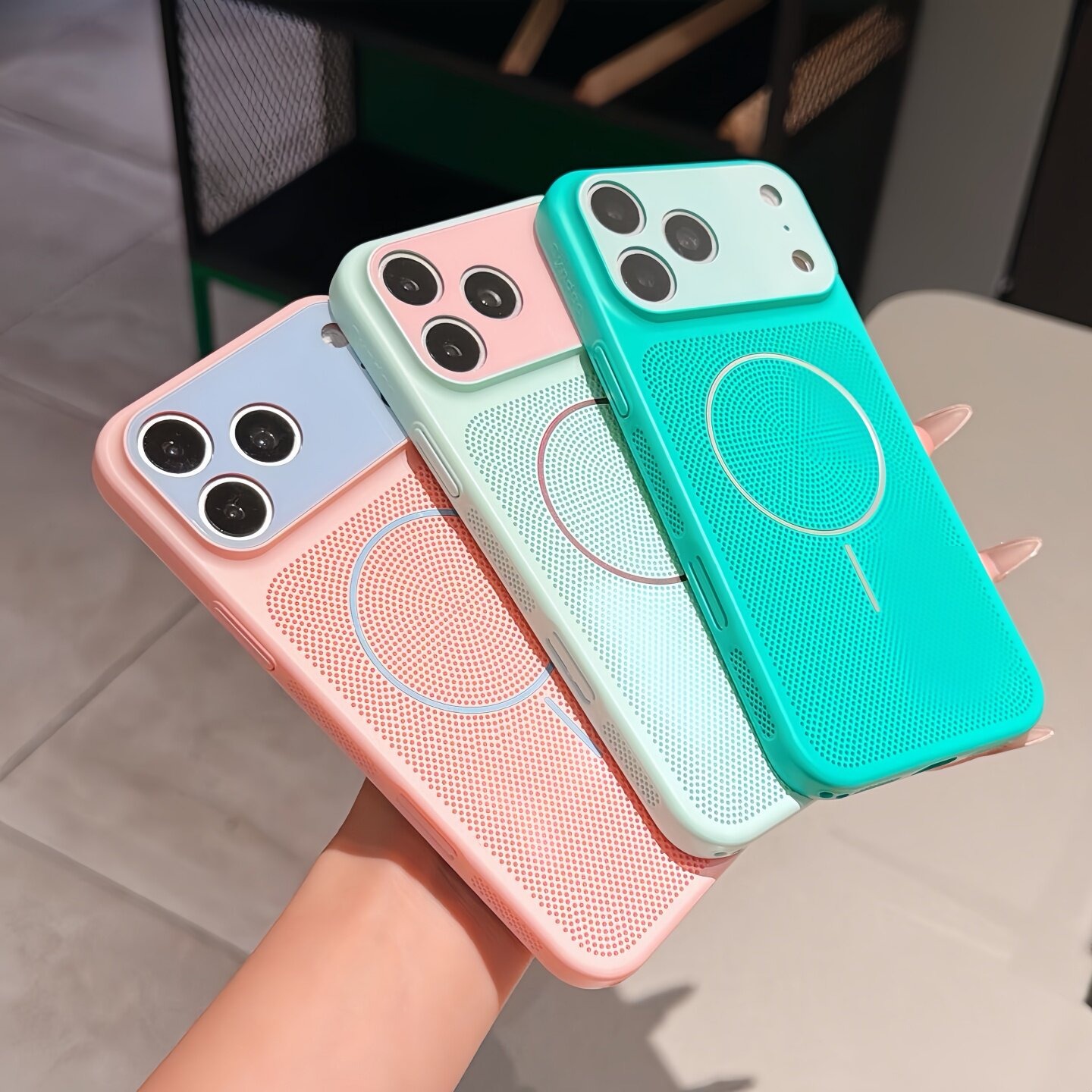 Dual Color Heat Dissipation Me - Heat Dissipation Mesh Breathable Case recension och pris