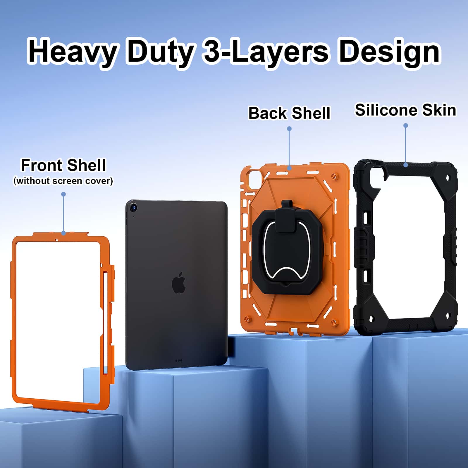 For iPad Pro 13 M5 Air 13 M4 M - Heavy Duty 360 Full Body Protective Case recension och pris