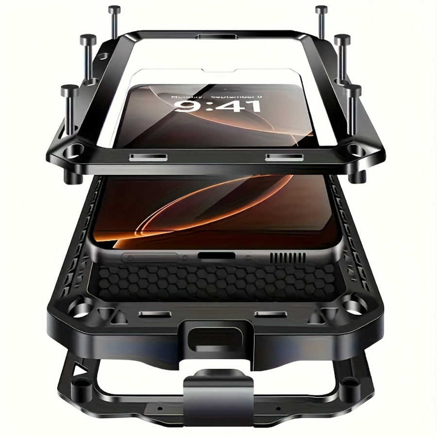 Heavy Duty Metal Armor Phone C - Heavy Duty 360 Full Body Protective Case recension och pris